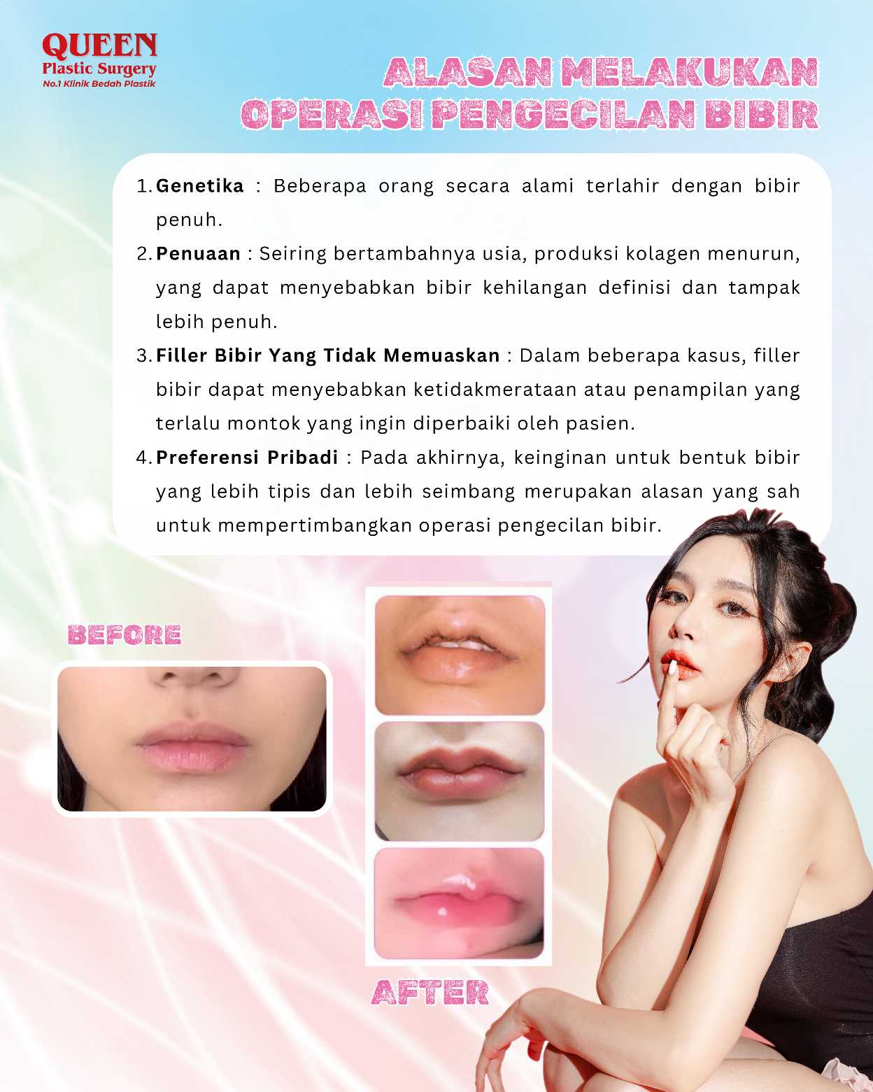 Dapatkan Senyum yang Seimbang dan Sempurna Dengan Operasi Pengecilan Bibir