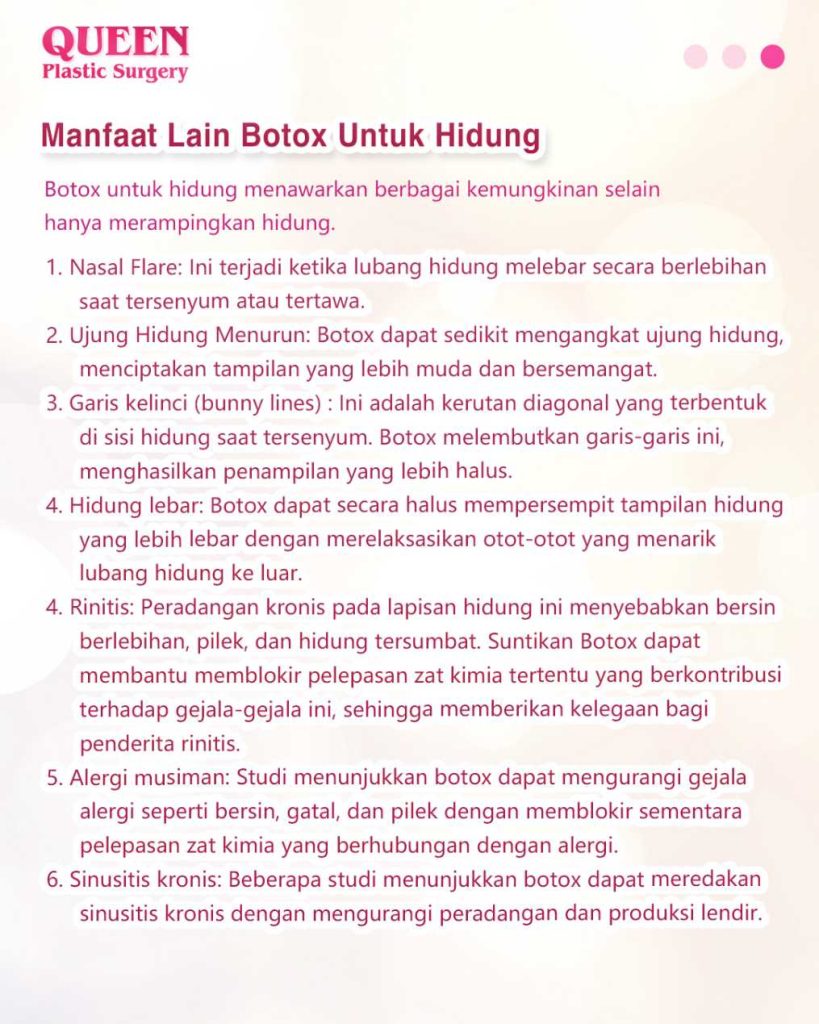Bukan Hanya Filler, Botox Juga Bisa Bikin Hidung Lebih Ramping!
