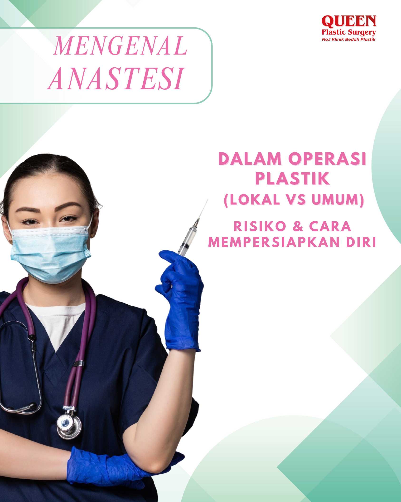 Mengenal Anestesi dalam Operasi Plastik : Risiko dan Cara Mempersiapkan Diri